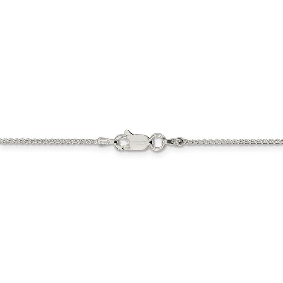 1.25mm, Sterling Silver Round Solid Spiga Chain Necklace, 16 Inch - Picture 4 of 8
